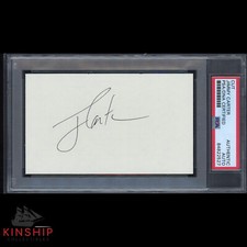 President Jimmy Carter signed 3x5 Cut PSA DNA Slabbed Auto C1705 picture