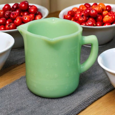Green Jadeite Glass Depression Style Measuring Cup, Kitchen, VTG Style Farmhouse picture