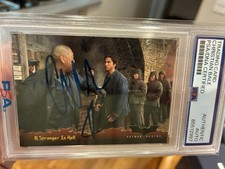 Christian Bale Signed Topps Card Dark Knight Batman PSA Autograph Authentic RARE picture