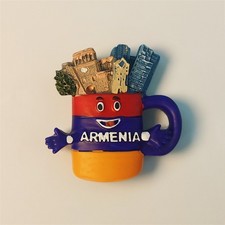 Armenia National flag water bottle Tourist Souvenir 3D Resin IDEA Fridge Magnet picture
