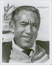 Actor ANTHONY QUINN Facsimile Autograph Reprint of Signed Picture Photo 8x10 picture