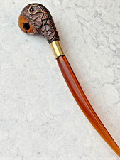 Vintage Bakelite Bird Aviary Parakeet Parrot Art Deco Letter Opener 9”/minty picture