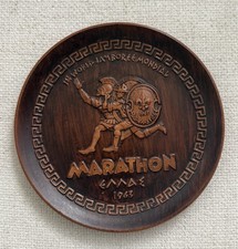 Very Rare 1963 11th World Scout Jamboree Marathon Greece Ceramic Plate Plaque picture