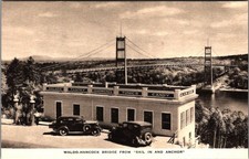 Vintage Waldo-Hancock Bridge Postcard picture