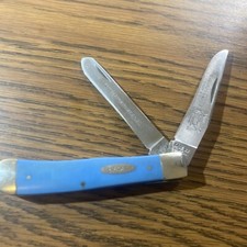 1986 Case XX B254 Daniel Construction Handle Large Trapper Knife picture