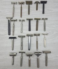VINTAGE SAFETY RAZOR LOT OF 21 ASSORTED GILLETTE Schick Penn Valet & MORE picture