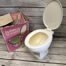 VINTAGE JOHNNY ICE BUCKET TOILET PUNCH BOWL NO.383 USA UNIQUE CONVERSATION PIECE picture