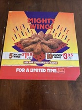 Rare 1991 McDonald's Mighty Wings Translite Sign picture