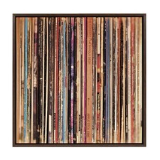Kate And Laurel Sylvie 33 Rpm Framed Canvas Wall Art By Robert Cadloff Of picture