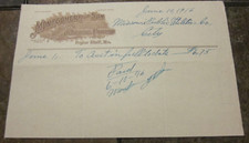 1916 Billhead Letterhead Montgomery and Son Commercial Printing Poplar Bluff MO picture