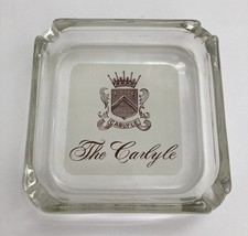 Vintage The Carlyle Hotel New York NYC Clear Glass Ashtray 5-Star Luxury picture