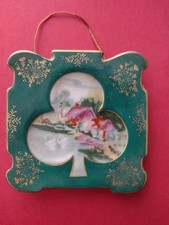 Chugai China Occupied Japan Hand‑Painted Hanging Plaque – Scenic Countryside & S picture