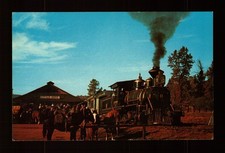 POSTCARD : CALIFORNIA - JAMESTOWN CA - SIERRA RAILROAD #18 ON SET  1979 VIEW picture