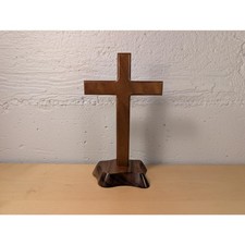 Vintage Handcrafted Coos Bay Oregon Standing Cross picture