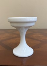 Westmoreland White Milk Glass Pedestal Fairy Lamp Replacement BASE ONLY 5” picture