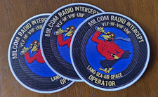 MILCOM Radio Intercept Operator Land-Sea-Air-Space Round Stickers/Decals 3 picture