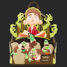 Loungefly ParaNorman Mini Backpack Glow Hands, Brown/Green/Black picture