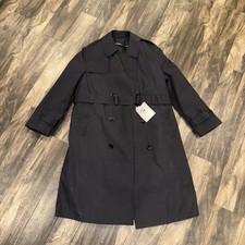 New Men's Defense Logistics Agency Garrison Collection Trench Coat 40S Black picture