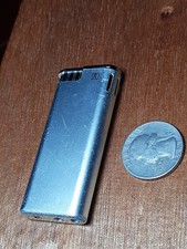 Vintage butane lighter silver tone R Square 90s  Scratched For Repair G88 picture