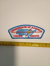 BSA Vintage Patch Crossroads Of Americas Council Indiana Circa 1980's picture