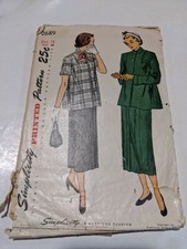  Vintage SIMPLICITY Pattern 2689 Two Piece Maternity Suit Junior Size 18 Bust 36 picture