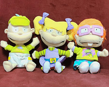 Vintage Nickelodeon Rugrats Bean Bag Plush Dolls - Tommy, Angelica & Chuckie picture