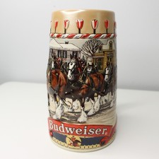 Budweiser Clydesdales Limited Edition Stein Ceramarte Brazil B Series Beer Mug picture