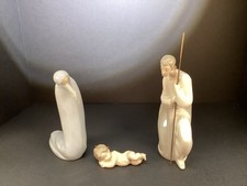 VTG Lladro porcelain 3 figurines #246, #4533, #4534 nativity scene No Box picture