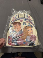 Loungefly Disney SLEEPING BEAUTY Princess AURORA & Prince Phillip Backpack NEW picture