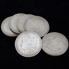 6 Pcs Morgan Dollar Can Be Attracted by Magnets Coin Magic Props picture