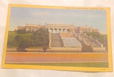 Ault Park Shelter House Cincinnati OH Linen Postcard Divided Back .99 NR picture