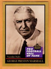 George Preston Marshall(Washington Redskins)Pro Football Hall Of Fame Card/1991 picture