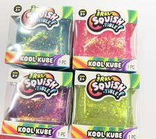 🔥VIRAL IrreSquishTible Kool Kube Pink Glitter Squishy Cube, NEW, Five Below picture