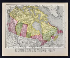 1911 McNally Index Map Canada Ontario Quebec Nova Scotia Vancou G2U picture