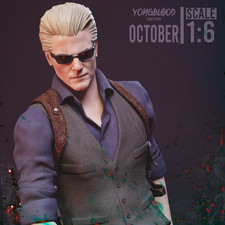Albert Wesker Figurine Resident Evil Hand Painted Model / DIY Kit 9 pcs picture