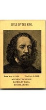 Tennyson Playing Card *Idylls* *Locksley* 1800s Poet Card Game England picture