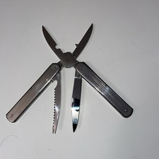 VINTAGE ABC SOLINGEN W. GERMANY FISHERMAN PLIERS /Multi-function 3”Blade Knife picture