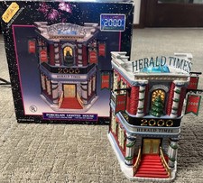 Lemax Christmas Village Collection Millennium 2000 Herald Times Lighted Great picture