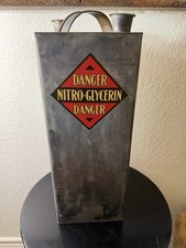 Vintage Pringle Powder Co Nitroglycerin Can Oil Gas Well Shooting Bradford PA picture