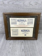 1936 1942 Republic insurance Dallas Texas￼ Insurance Advertising Ink Blotter picture