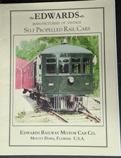 ***VINTAGE EDWARDS SELF-PROPELLED RAIL CARS INFORMATIONAL BOOKLET*** picture