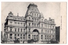 Boston Massachusetts c1905 U. S. Post Office, horse drawn carriage, undivided picture