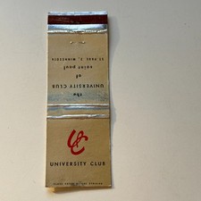 The University Club of St. Paul MN Vintage Matchbook Cover 5MB124-6 picture