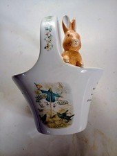 Vintage 1998 Telaflora FW Beatrix Potter Peter Rabbit Flower Basket picture