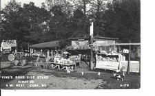 RPPC Real Photo Postcard King's Roadside Stand Hwy Route 66 Cuba Missouri picture