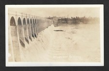 Wilson Dam Spillway Muscle Shoals Florence Alabama RPPC Postcard c1925 picture