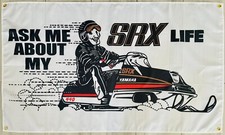 YAMAHA SRX 3x5ft FLAG BANNER DRAPEAU MAN CAVE GARAGE SNOWMOBILES 100% Polyester picture