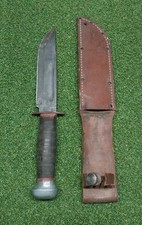 Vintage PAL RH-36 Fixed Blade Knife & Original Leather Sheath - Used Condition picture