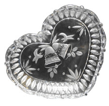 Studio Nova Crystal Heart Dish Frosted Wedding Christmas Bells picture