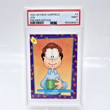 1992 Skybox Garfield Jon #3 PSA 9 Rookie Card picture